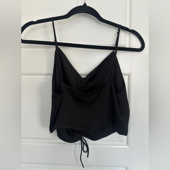 All Saints Black Ruched Camisole Top - Picture 3 of 3